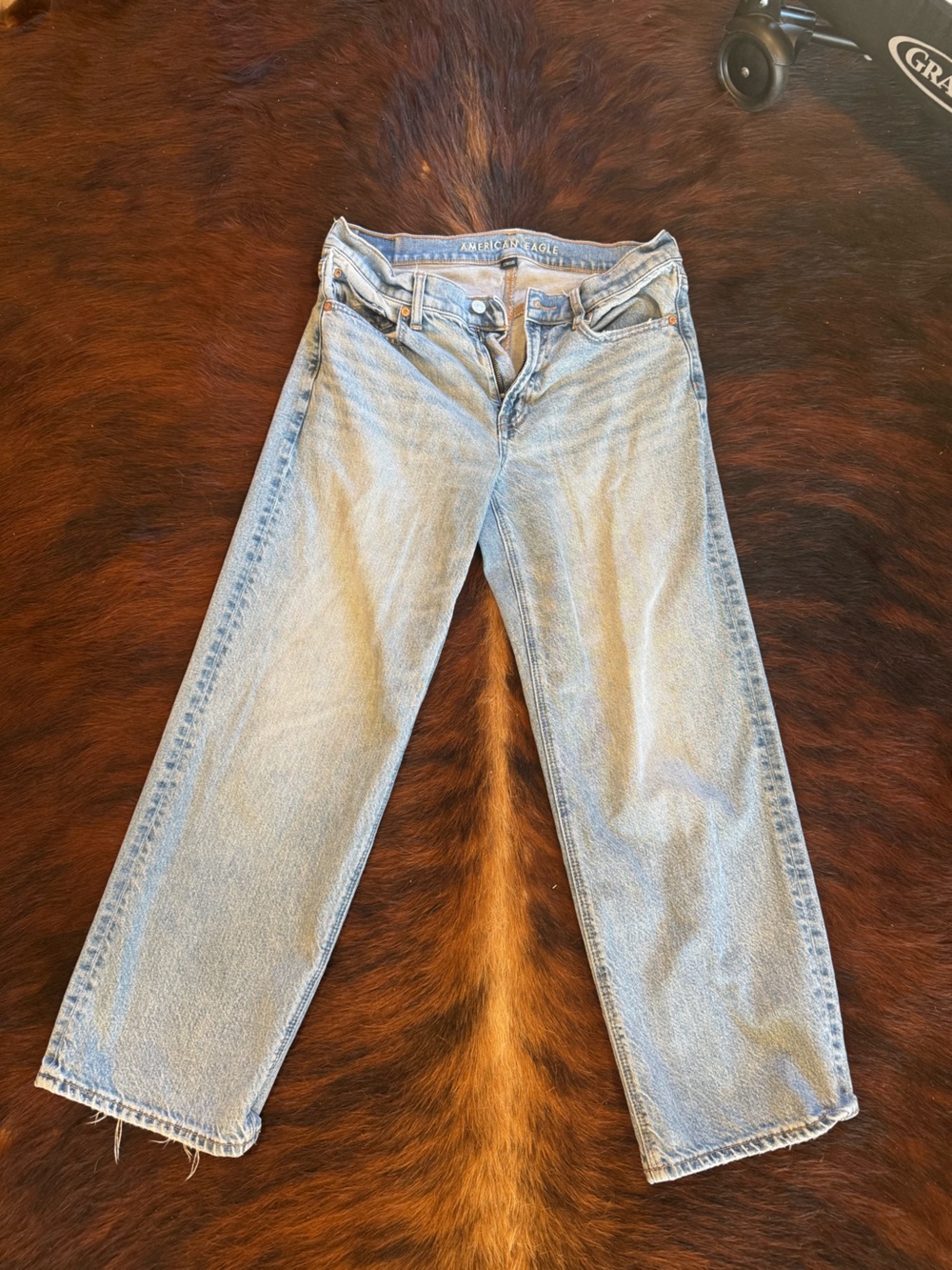 American Eagle Outfitters Light Blue Straight Leg Jeans